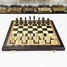 Шахматы деревянные Рыцарские венге большие — hichess.ru - шахматы, нарды, настольные игры