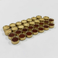 Фишки для нард и шашек эксклюзивные латунные карельская береза/красное дерево 28 мм &mdash; hichess.ru - шахматы, нарды, настольные игры