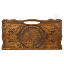 Нарды резные Тигр с ручкой, Haleyan — hichess.ru - шахматы, нарды, настольные игры