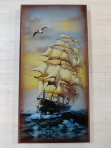 Нарды подарочные Парусник большие 60 на 60 см — hichess.ru - шахматы, нарды, настольные игры