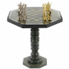 Шахматный стол "Метатели дисков" змеевик металл фото 2 — hichess.ru - шахматы, нарды, настольные игры