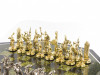 Шахматный стол "Метатели дисков" змеевик металл фото 3 — hichess.ru - шахматы, нарды, настольные игры
