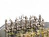 Шахматный стол "Метатели дисков" змеевик металл фото 4 — hichess.ru - шахматы, нарды, настольные игры