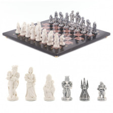 Шахматы &quot;Средневековье&quot; креноид змеевик 40х40 см — hichess.ru - шахматы, нарды, настольные игры