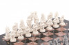 Шахматы "Средневековье" креноид змеевик 40х40 см фото 3 — hichess.ru - шахматы, нарды, настольные игры