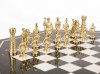 Шахматный стол "Римские" из бронзы и мрамора фото 3 — hichess.ru - шахматы, нарды, настольные игры