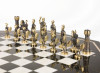 Шахматный стол "Римские" из бронзы и мрамора фото 4 — hichess.ru - шахматы, нарды, настольные игры