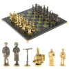 Шахматы каменные Железнодорожники змеевик 40 см фото 1 — hichess.ru - шахматы, нарды, настольные игры