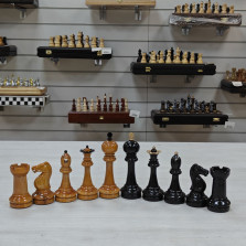 Шахматные фигуры Дворянский Стаунтон из бука — hichess.ru - шахматы, нарды, настольные игры