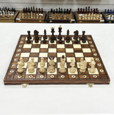 Шахматы деревянные Юниор Вегель с ячейками — hichess.ru - шахматы, нарды, настольные игры