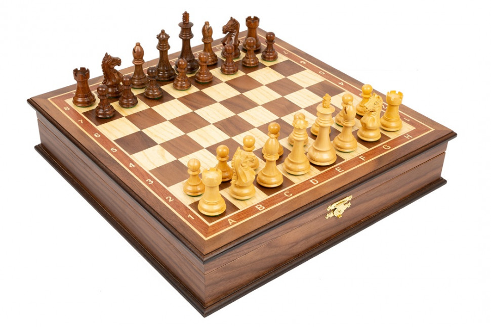 Шахматы в ларце Профессиональные большие фото 1 — hichess.ru - шахматы, нарды, настольные игры