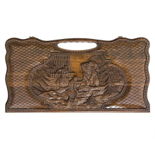 Нарды резные Охота на медведя с ручкой 60, Haleyan — hichess.ru - шахматы, нарды, настольные игры