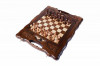 Шахматы + нарды резные с Араратом 30 с ручкой, Haleyan фото 1 — hichess.ru - шахматы, нарды, настольные игры
