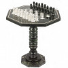 Шахматный стол из мрамора и змеевика №1 фото 1 — hichess.ru - шахматы, нарды, настольные игры