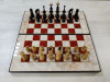 Шахматы подарочные Презент под красный мрамор 3 в 1 фото 1 — hichess.ru - шахматы, нарды, настольные игры