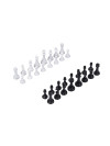 Шахматные фигуры Итальянский Дизайн черно белые фото 4 — hichess.ru - шахматы, нарды, настольные игры