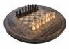 Шахматы + нарды резные Круглые" 60, Mkhitaryan" фото 1 — hichess.ru - шахматы, нарды, настольные игры