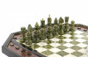 Шахматный стол из мрамора и змеевика №2 фото 3 — hichess.ru - шахматы, нарды, настольные игры
