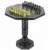 Шахматный стол из змеевика фото 1 — hichess.ru - шахматы, нарды, настольные игры