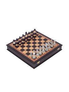 Шахматы подарочные в ларце Венге с фигурами Итальянский дизайн Люкс (2) — hichess.ru - шахматы, нарды, настольные игры