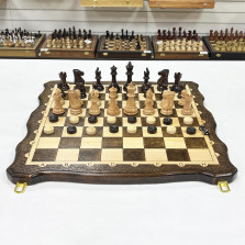 Набор 3 в 1 шахматы нарды шашки из массива бука Суприм — hichess.ru - шахматы, нарды, настольные игры