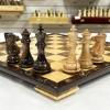Шахматы эксклюзивные нескладные из дерева ореха и клена Суприм глянцевые фото 6 — hichess.ru - шахматы, нарды, настольные игры