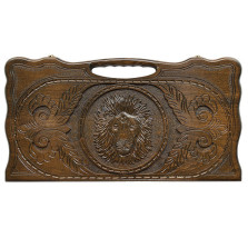 Нарды резные &quot;Лев 2&quot; с ручкой 60, Haleyan — hichess.ru - шахматы, нарды, настольные игры