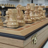 Шахматы подарочные в ларце из дуба с фигурами из карельской березы люкс фото 3 — hichess.ru - шахматы, нарды, настольные игры