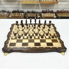 Набор 3 в 1 шахматы нарды шашки из массива бука Бастион матовые — hichess.ru - шахматы, нарды, настольные игры