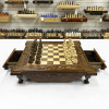 Шахматы в ларце с выдвижными ящиками из массива бука Султан фото 3 &mdash; hichess.ru - шахматы, нарды, настольные игры