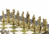 Шахматы "Троянская война" 28х28 см змеевик мрамор фото 4 — hichess.ru - шахматы, нарды, настольные игры