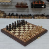 Шахматы подарочные ручной работы Махагон с фигурами из карельской березы фото 1 — hichess.ru - шахматы, нарды, настольные игры