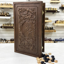 Нарды подарочные Соколиная охота — hichess.ru - шахматы, нарды, настольные игры