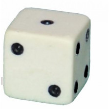 Кости игральные из слоновой кости 10 мм, 1 шт (аналог) — hichess.ru - шахматы, нарды, настольные игры