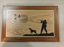 Нарды подарочные большие Охота — hichess.ru - шахматы, нарды, настольные игры