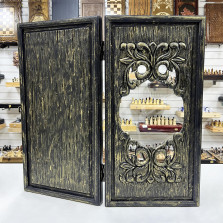 Нарды стеклянные прорезные подарочные 70 см — hichess.ru - шахматы, нарды, настольные игры