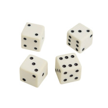 Кости игральные из слоновой кости 8 мм, 1 шт (аналог) — hichess.ru - шахматы, нарды, настольные игры