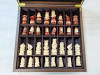 Шахматы резные Моряки ручной работы в ларце из ореха фото 2 — hichess.ru - шахматы, нарды, настольные игры