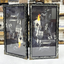 Нарды стеклянные подарочные Game over 62 см с чехлом — hichess.ru - шахматы, нарды, настольные игры