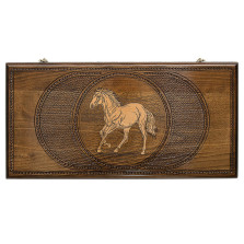 Нарды резные &quot;Лошадь&quot; 60, Zakaryan — hichess.ru - шахматы, нарды, настольные игры