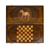 Нарды резные "Лошадь" 60, Zakaryan фото 4 — hichess.ru - шахматы, нарды, настольные игры