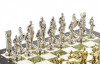Шахматы "Великая Отечественная война" с металлическими фигурами 44х44 см мрамор змеевик фото 3 — hichess.ru - шахматы, нарды, настольные игры