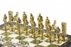 Шахматы "Великая Отечественная война" с металлическими фигурами 44х44 см мрамор змеевик фото 4 — hichess.ru - шахматы, нарды, настольные игры