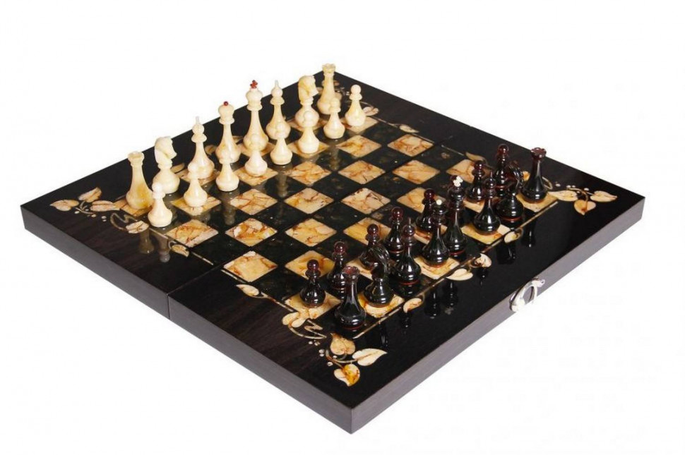 Шахматы «Стандарт» темный (Готика) фото 1 — hichess.ru - шахматы, нарды, настольные игры