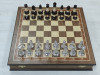Шахматы подарочные в ларце Орех с фигурами Итальянский дизайн Люкс (2) фото 1 — hichess.ru - шахматы, нарды, настольные игры