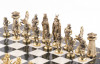 Шахматы "Викинги" бронзовые 40х40 см мрамор змеевик фото 4 — hichess.ru - шахматы, нарды, настольные игры