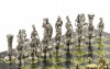 Шахматы "Римские воины" 44х44 см змеевик фото 3 — hichess.ru - шахматы, нарды, настольные игры