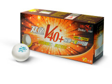 DOUBLE FISH 40+ 1*, 10 мячей в упаковке, белые — hichess.ru - шахматы, нарды, настольные игры