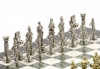 Шахматы "Римские легионеры" 32х32 см офиокальцит мрамор фото 3 — hichess.ru - шахматы, нарды, настольные игры