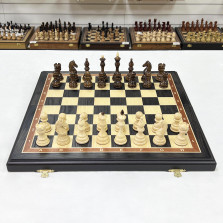 Шахматы подарочные Бастион моренный дуб большие — hichess.ru - шахматы, нарды, настольные игры